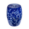 Blue Leaf & Petal Garden Stool