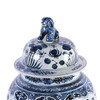 Blue & White Fish Temple Jar