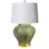 Lamp Celadon Crackle Octagonal Jar