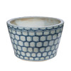 Blue And White Honeycomb Basin Planter
