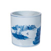 Blue And White Mountaintop Temple Orchid Pot