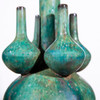 Speckled Green Five Globe Vase