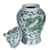 Celadon Dragon Lotus Temple Jar - 2 Sizes