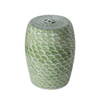 Mint Green Fish Scale Porcelain Garden Stool