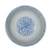 Blue And White Peony Mortif Serving Bowl Tall Base
