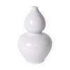 Gourd Vase White Crackle - S