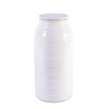 Busan White Flat Lidded Porcelain Jar - 2 Sizes
