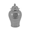 Iron Gray Porcelain Temple Jar - 3 Sizes