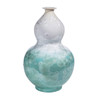 White Green Crystal Shell Pomegranate Vase