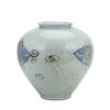 Blue And White Porcelain Silla Koi Fish Jar
