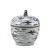 Blue And White Phoenix Lidded Jar