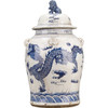 Vintage Temple Jar Dragon Motif - 2 Sizes