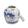 Blue And White Tiny Lid Mini Jar Plum & Pine