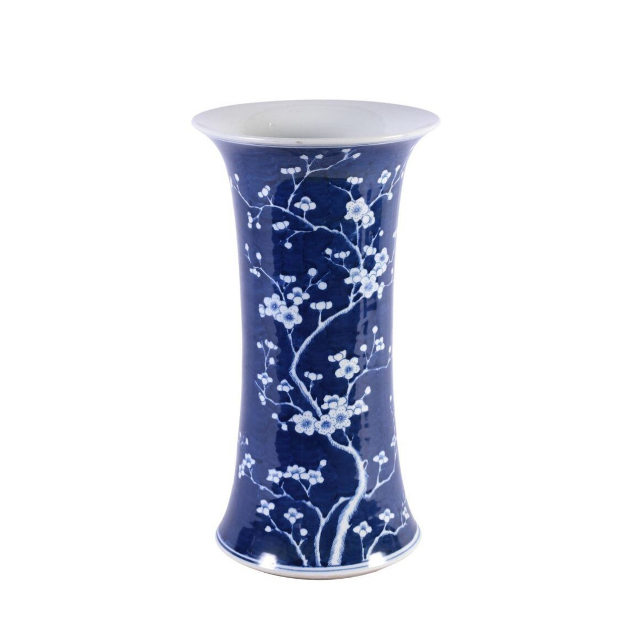 Blue & White Plum Blossom Umbrella Stand Vase