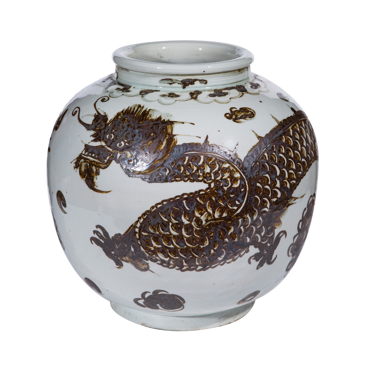 Brown Dragon Open Top Jar