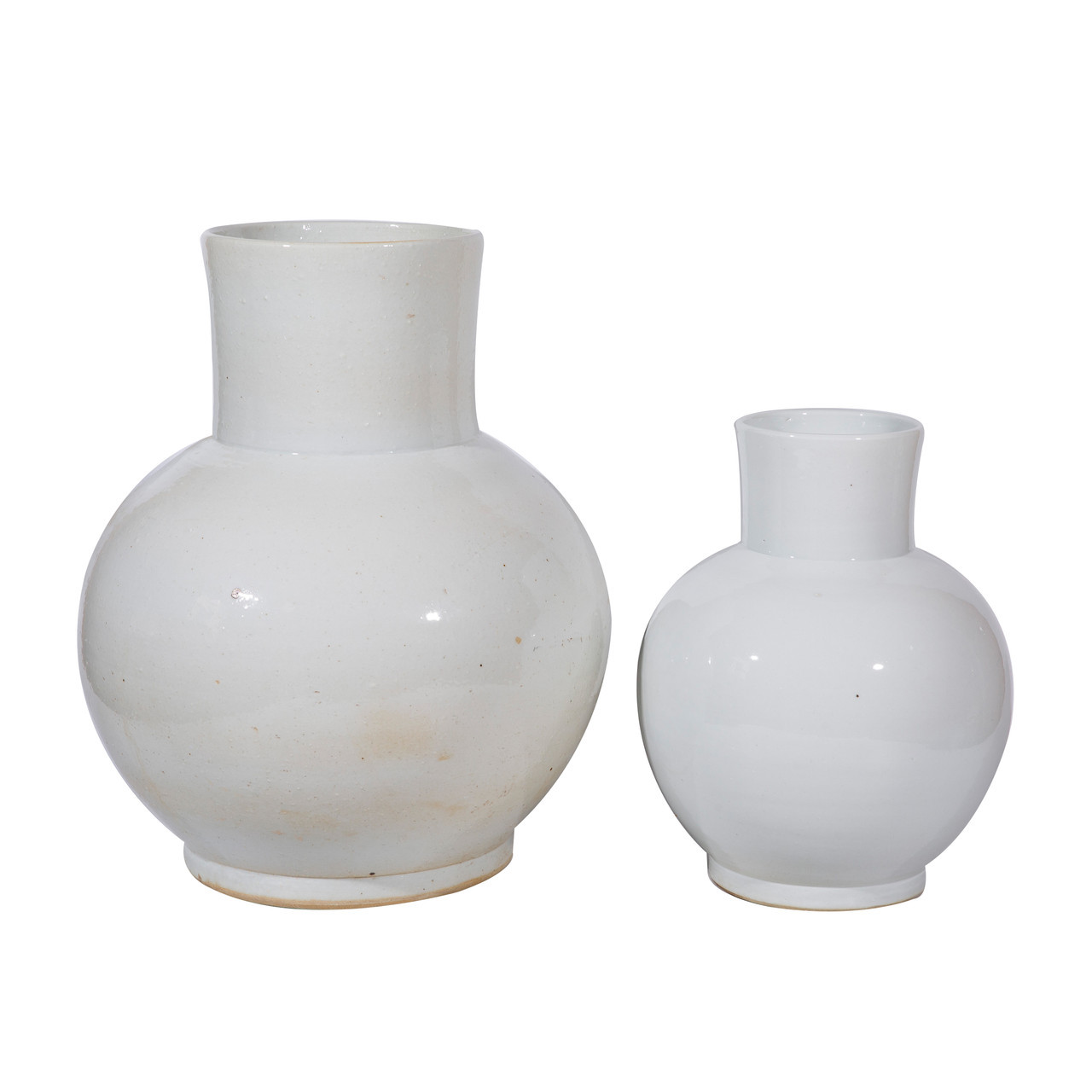 Busan White Balloon Vase - 2 Sizes