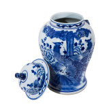 Phoenix Tree  Lion Handle Temple Jar Small