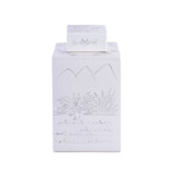 Ink Painting Playful Kids Square Porcelain Tea Jar