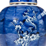 Blue & White Plum Lidded Jar
