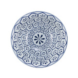 Blue & White Porcelain Bowl Turtle Shell Motif