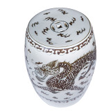Hong Wu Dragon Porcelain Garden Stool