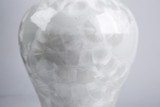 White Crystal Shell Fishtail Porcelain Vase Medium