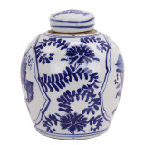 Blue And White Mini Jar Medallion Symbol
