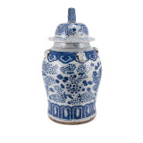 Vintage Temple  Jar Phoenix Motif - 2 Sizes