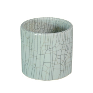 Crackle Celadon Porcelain Orchid Pot - 2 Sizes