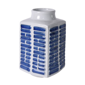 Blue And White Tai Chi Eight Trigrams Porcelain Vase - 2 SIZES