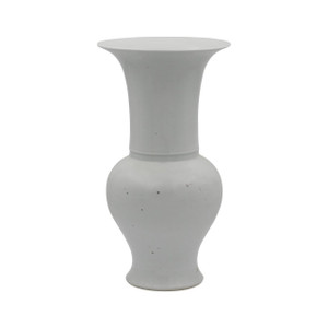Busan White Baluster Vase