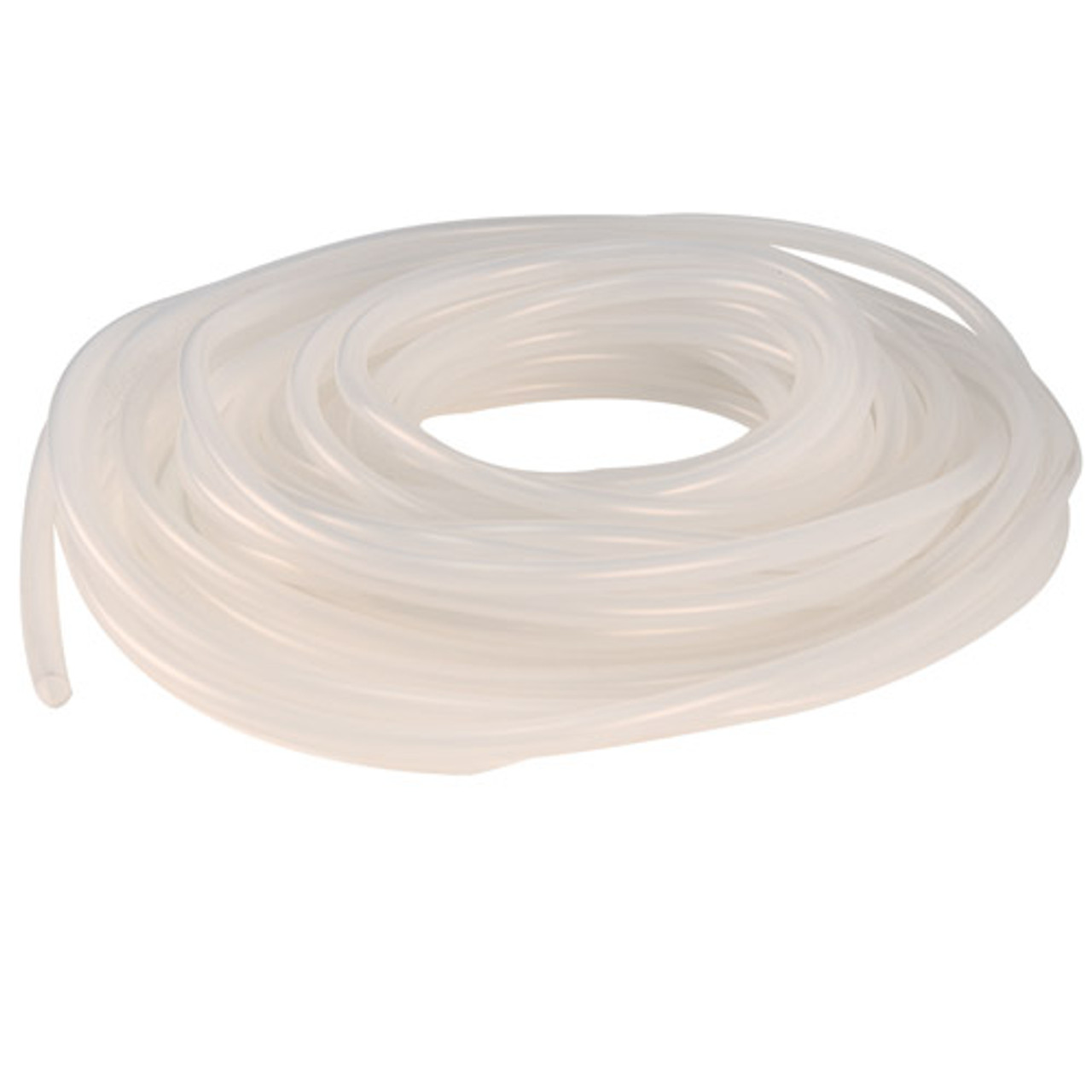 Ultra Soft Silicone Tubing: Silicone, 5/16 in ID, 7/16 in OD, 25 ft Lg,  White, Not Reinforced