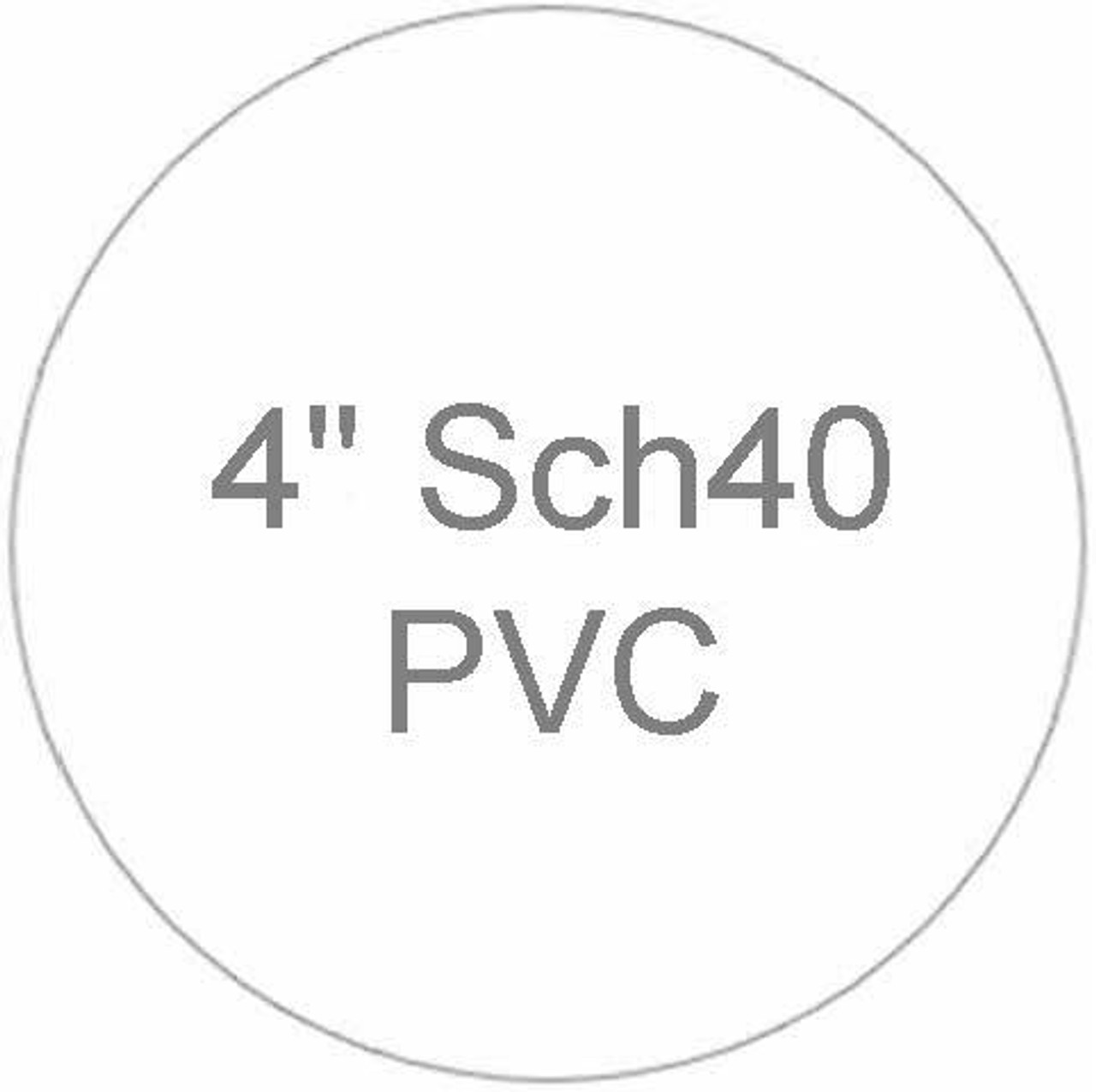 4" Sch40 PVC