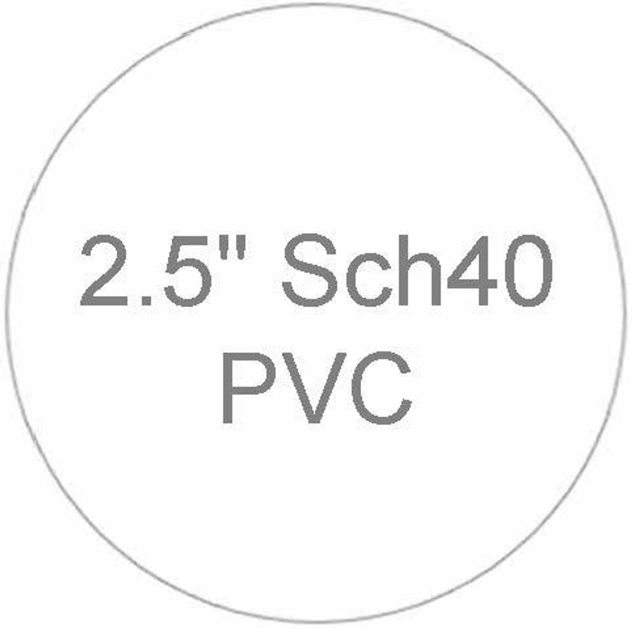 2-1/2" Sch40 PVC