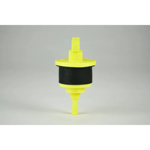 Water Monitoring Well Plug: 2" Yellow EasyLock SCH 40