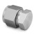 1/4" Swagelok Compatible Compression Cap Stainless Steel