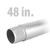 3.75" X 48" Probe Rod