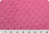 Fuchsia hot pink Dot Minky Fabric, Shannon Fabrics minky by the 1/4 yard