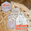 Apron Project Box Kit - Adult Child Toddler apron pattern fabric kit
