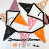 Halloween Fabric Banner Project Kit - Art Gallery Spooky 'n Sweeter Banner kit