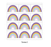 Sunshowers Rainbow Quilt Pattern by Megan Collins printed quilt pattern