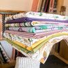 Mardi Gras Purple Yellow Green cotton fabric bundle 9 piece fabric bundle
