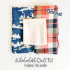 Cozy Winter Cabin holiday wholecloth quilt kit bundle