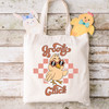 Groovy Chick Easter Basket Tote Bag - Canvas Tote Bag