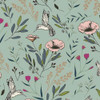Hummingbird floral fabrics design