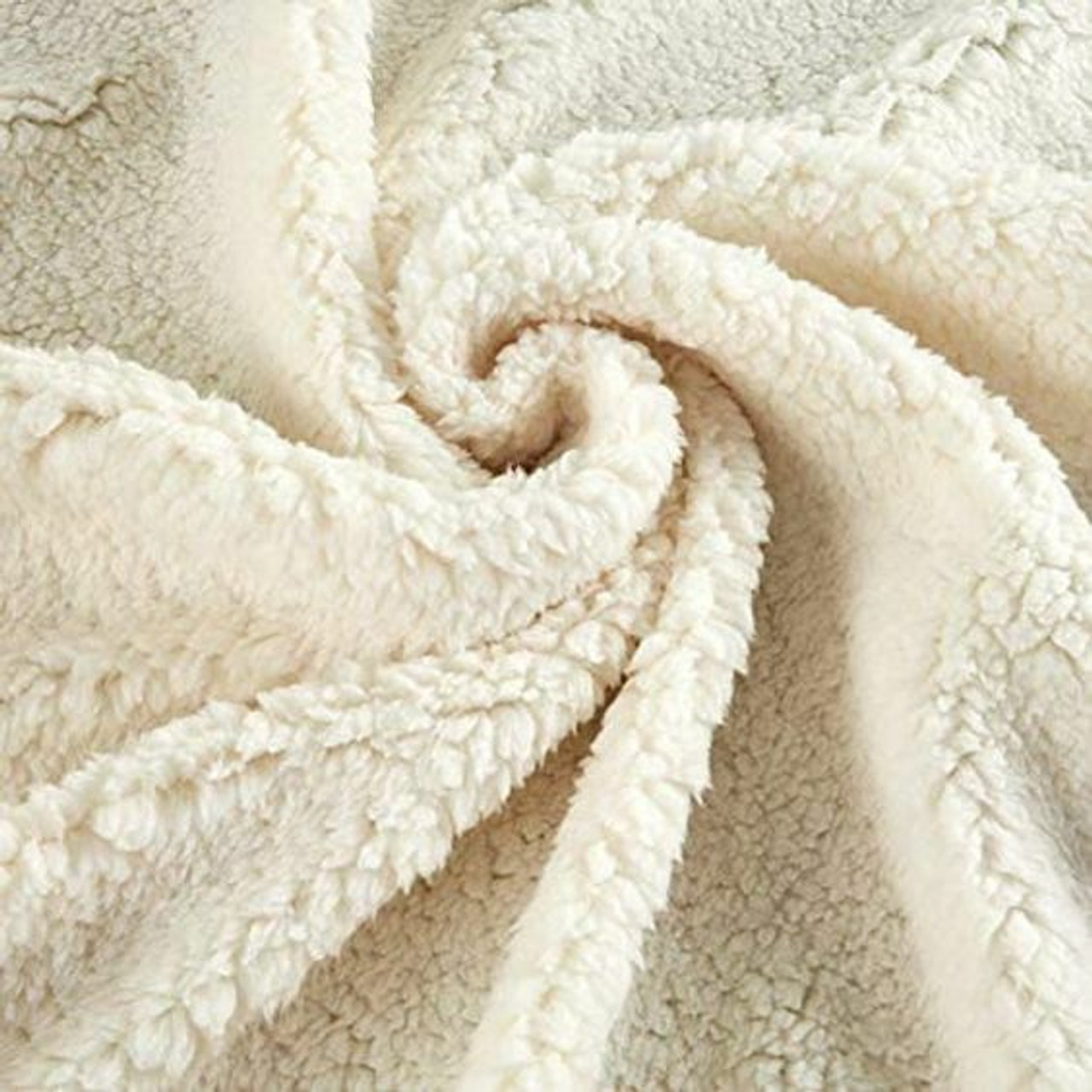 Faux Sherpa Fur Fabric / Ivory Poodle Fabric / Home Decor Fabric