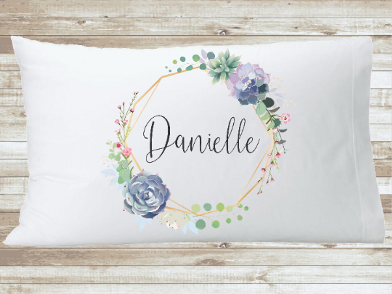 Girls monogram with name custom throw pillow with pillowcase