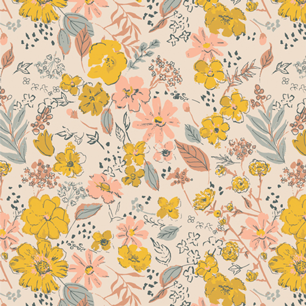 TRIPSHION FARMER FLOWER GRAPHIC フーディー 9colors Retro Road Trip - yellow pink daisy floral Shine On Art