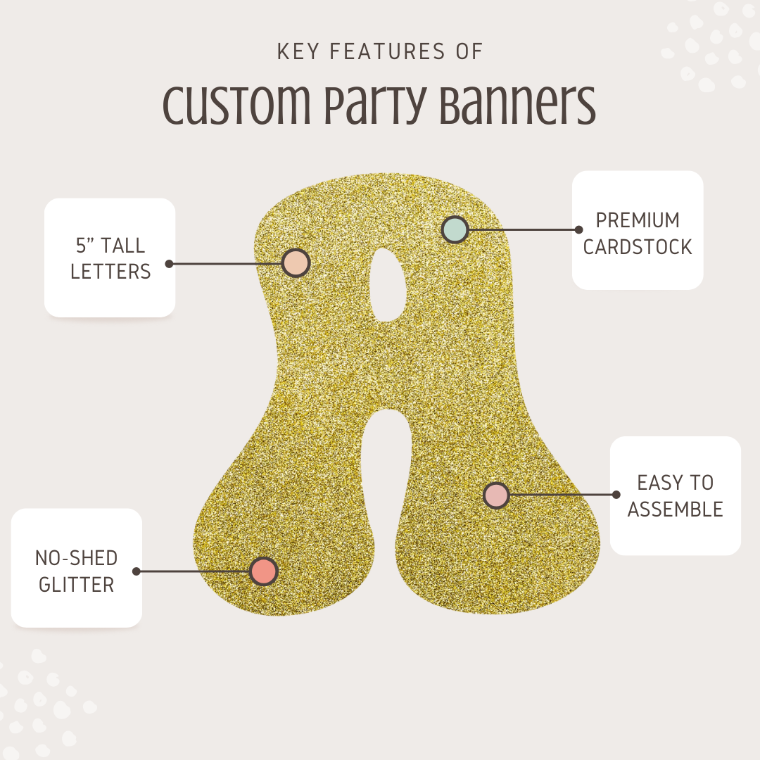 Young Wild & Three Banner – Goldenes Glitzer-Banner Für 3. Geburtstag, Partydeko, Ca. 17 Cm Buchstaben
