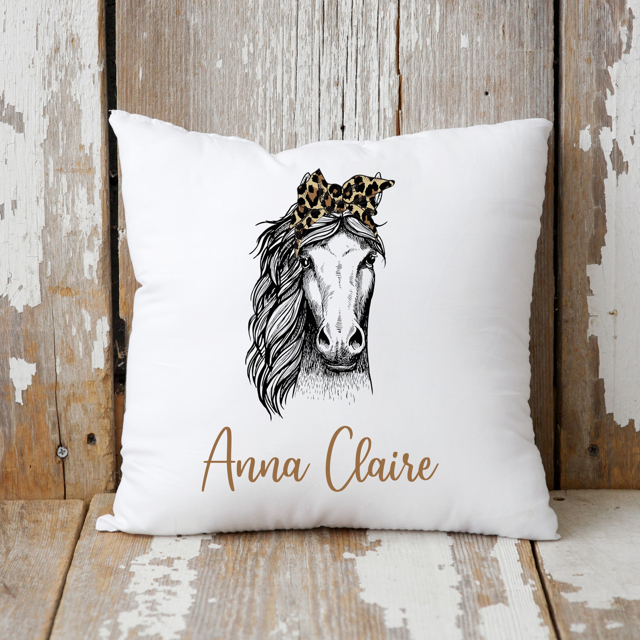 Horse throw outlet pillow